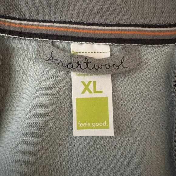 Smartwool Mens Gray Merino Wool Lightweight Windbreaker Hiking Full Zip Vest XL - Picture 2 of 7